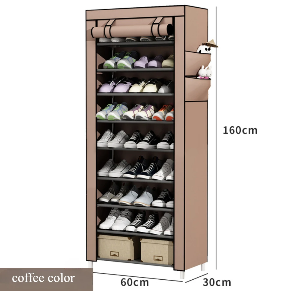 Shoes Organizer Rack Multilayer Dustproof Shoe Cabinet Household Economy Type Shoe Storage Space-saving Shoe Rack Organizer