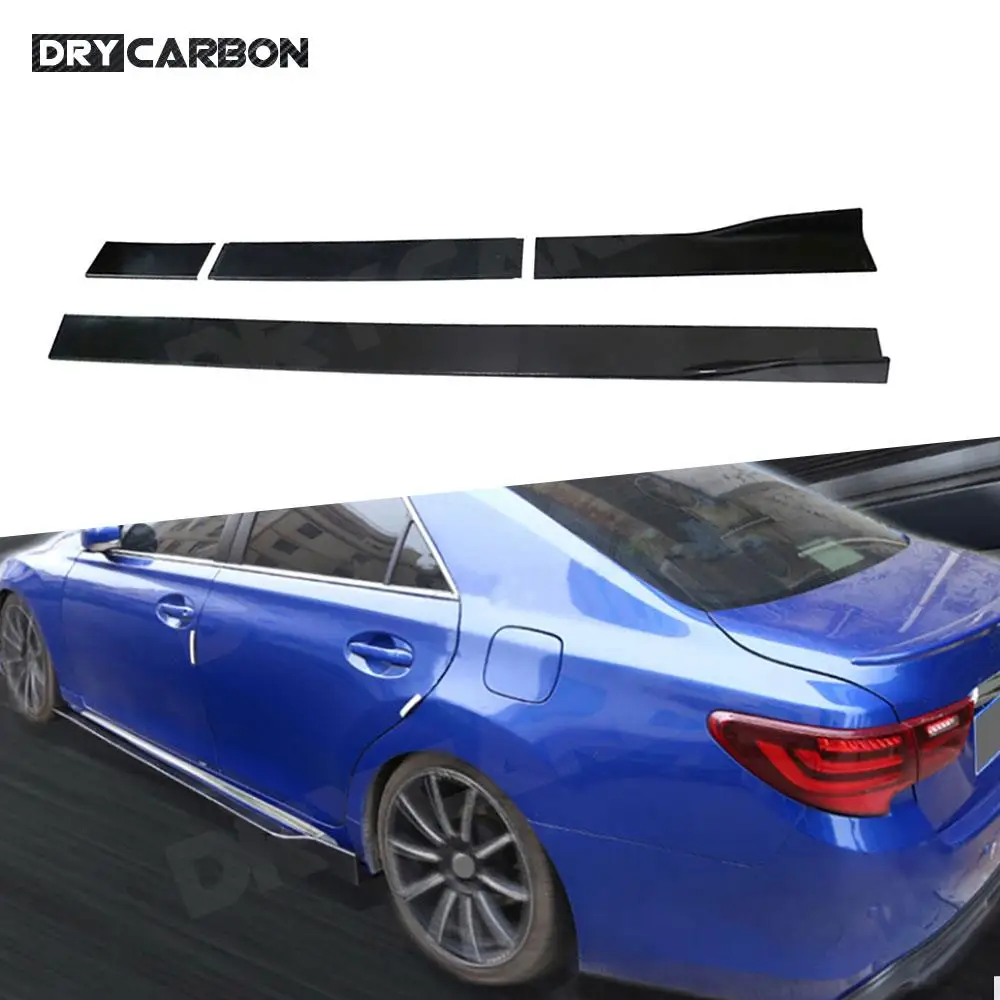 

For BMW For Benz For Audi For Volkswagen Side Skirts Extension Rocker Panel Body Kit Lip Splitters Car Styling Accessories