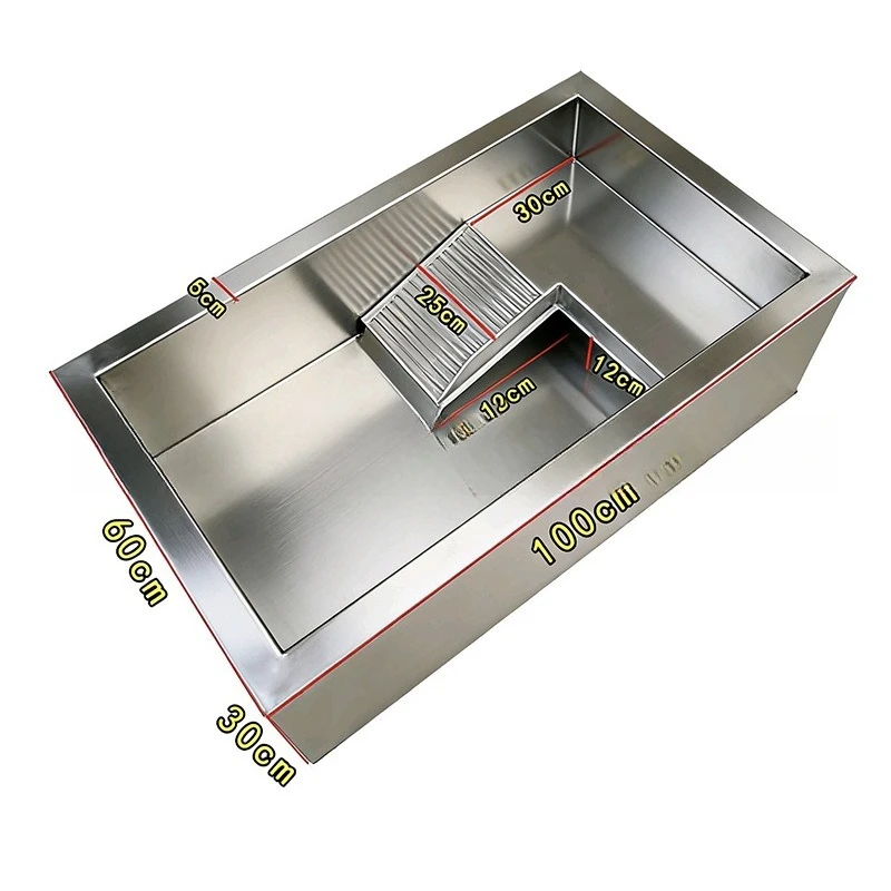 304 stainless steel thickened landscaping amphibious household drying platform climbing platform ecological tank