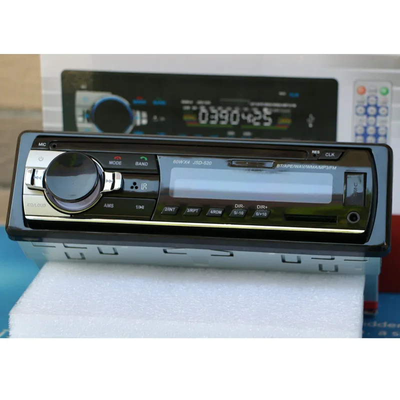 12V Bluetooth Car Stereo FM Radio MP3 Audio Player 5V Charger USB SD AUX Auto Electronics Subwoofer In-Dash 1 DIN Autoradio