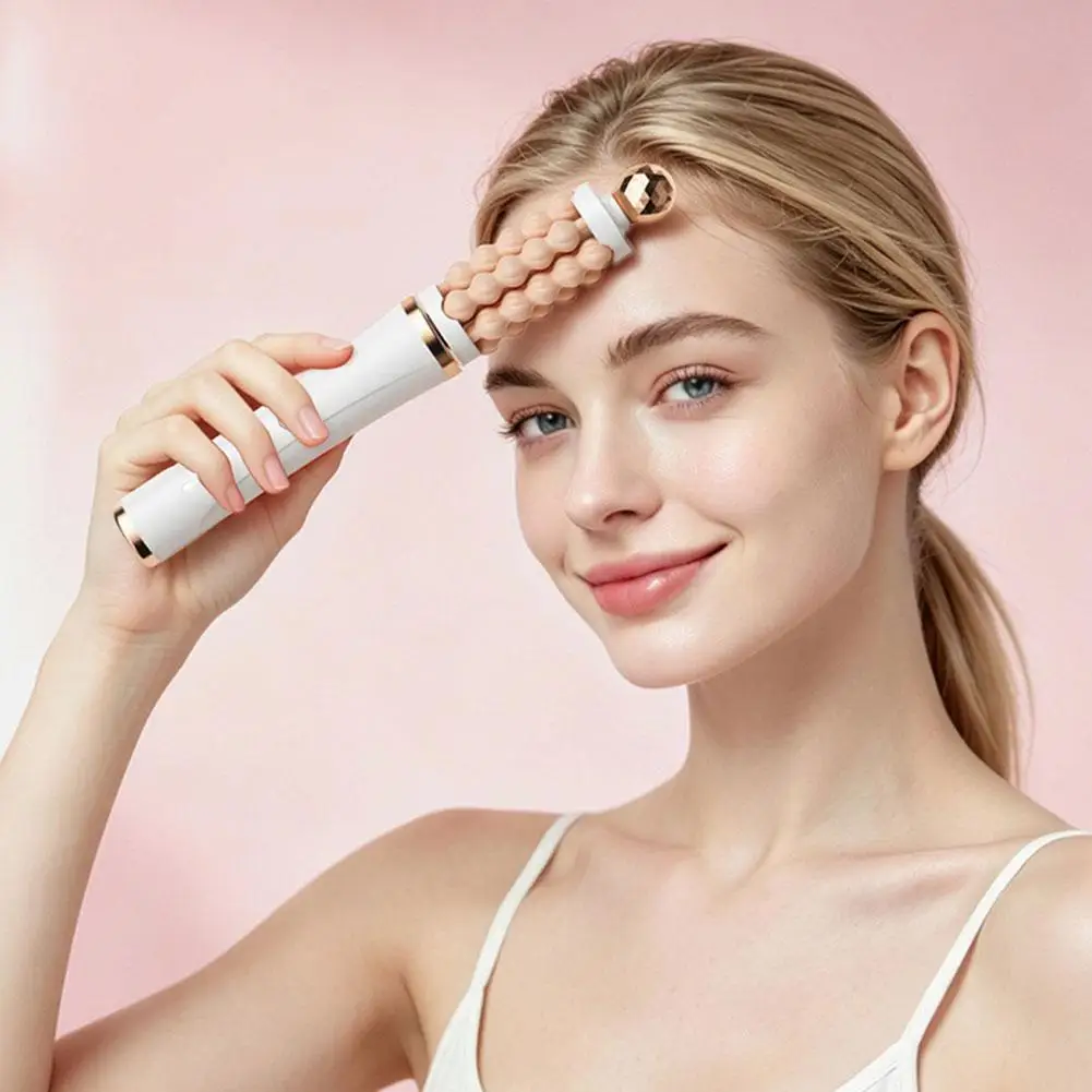 3D Wave Roller Rotation Massager Luxury Facial Lifting and Massage Stick Beauty Wand Facial Shaping Lifting Skin Tightening