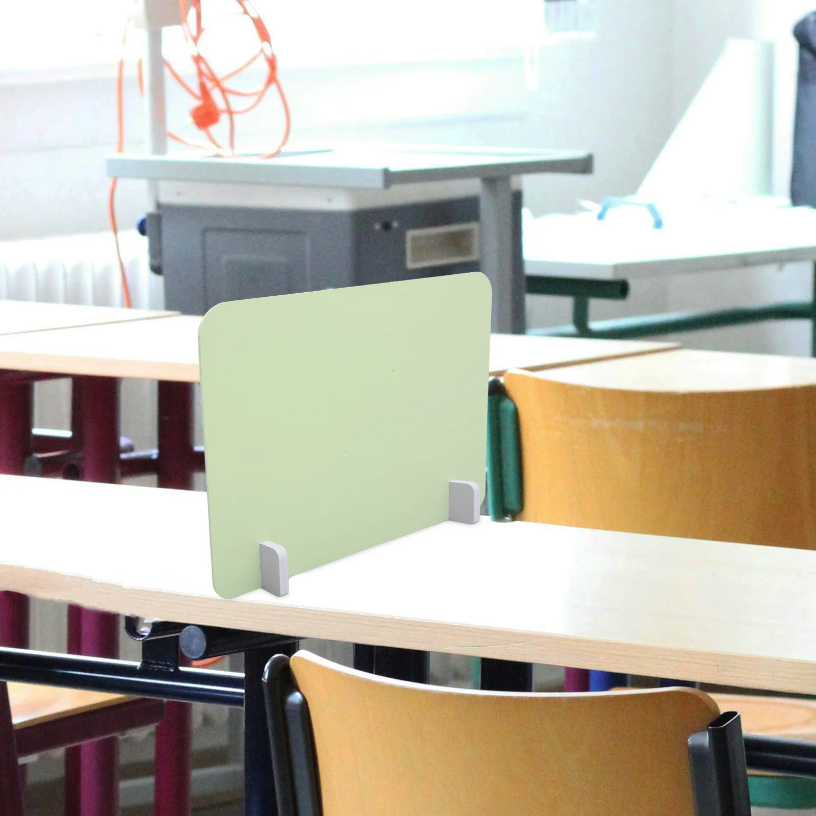 1 set 1 Set Desktop Divider Panel Removable Sneeze Guard Board Self Standing Desk Screen For Office School Countertop Protection