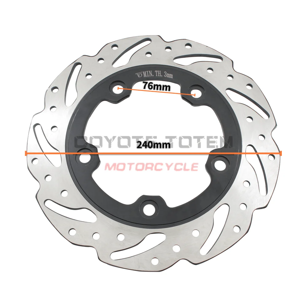 Motorcycle Rear Brake Disc for Sym Symphony ST 50i 125i 150i 200i XS175T ST175 43121-XPA-000