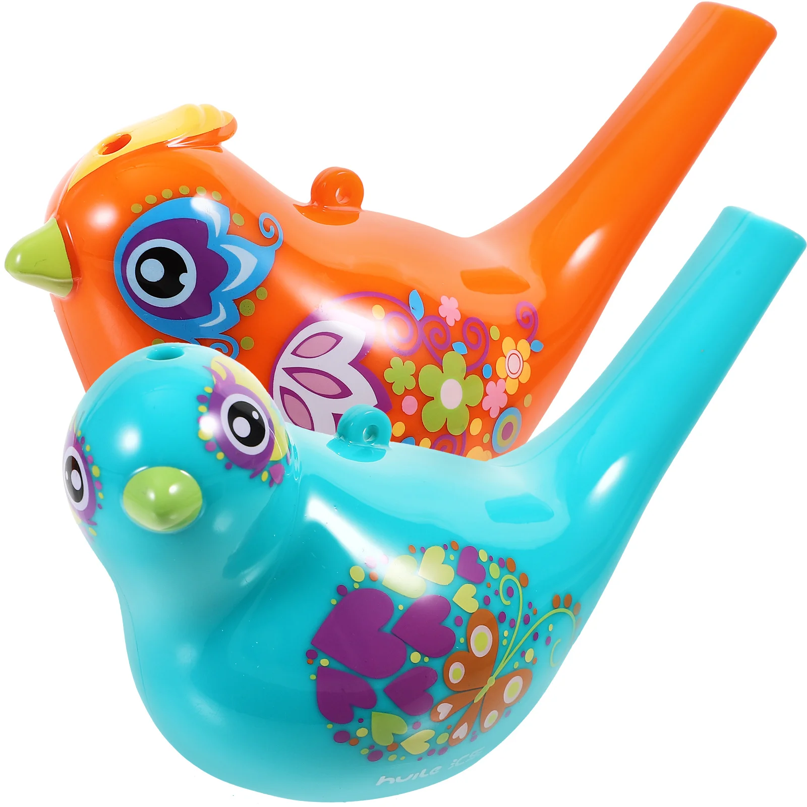 

2 Pcs Children's Whistle Bird Water Baby Bath Toys Gift Novelty Party Favors Plastic Toddler Girl