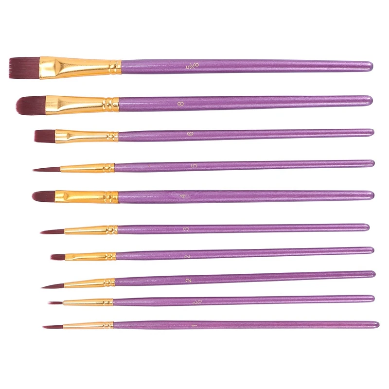 Набор кистей для рисования акварелью, маслом, холстом, керамикой, глиной, деревом и моделями, 40 шт.