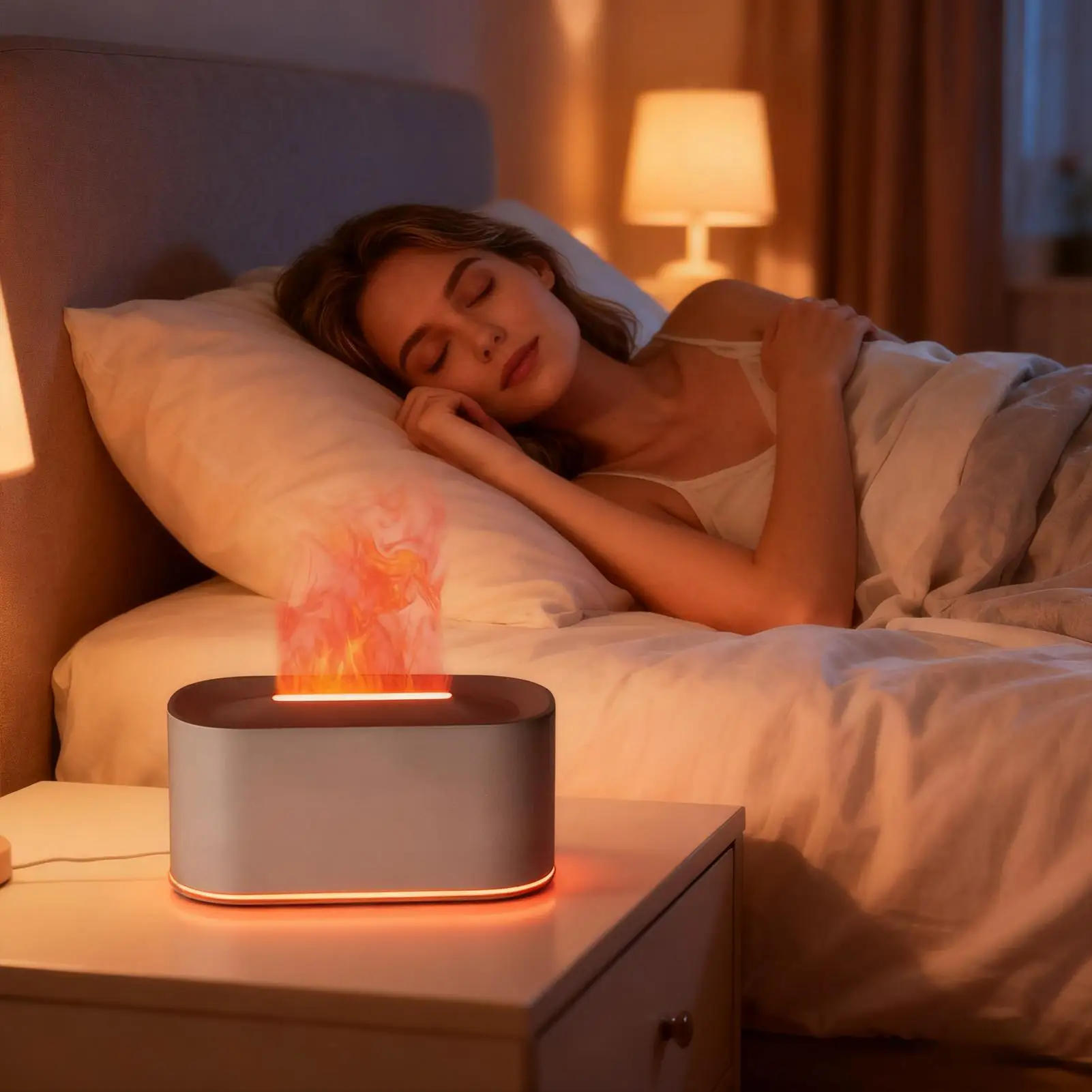 الناشر لهب 220 مللي معدات الروائح مع 7 أضواء ألوان ناشر رائحة الضباب البارد لأصحاب المنازل شقة غرفة المعيشة #2