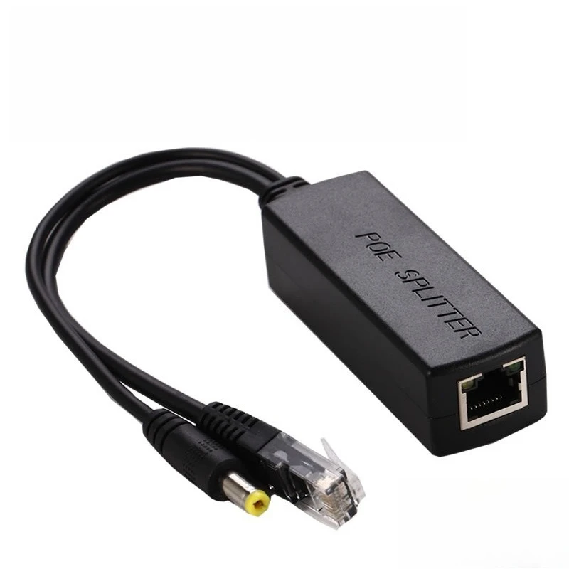 

2pcs 48V to 12V POE Splitter 10/100Mbps with IEEE 802.3af/at Active Power Over Ethernet Adapter for IP Camera Surveillance