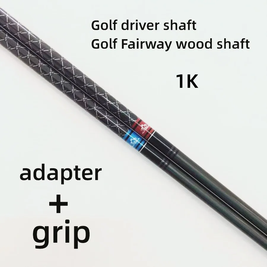 

New Golf Shaft Pro blue/red 1K TENSE Golf Drivers Shaft Wood Shaft SR/R/S Flex Graphite Shaft Free assembly sleeve and grip