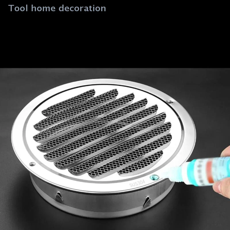 70-300mm Circular Stainless Steel Air Vent Cover with Bug Guard, Exterior Wall Venting Ducting Tools & Exhaust Hoods
