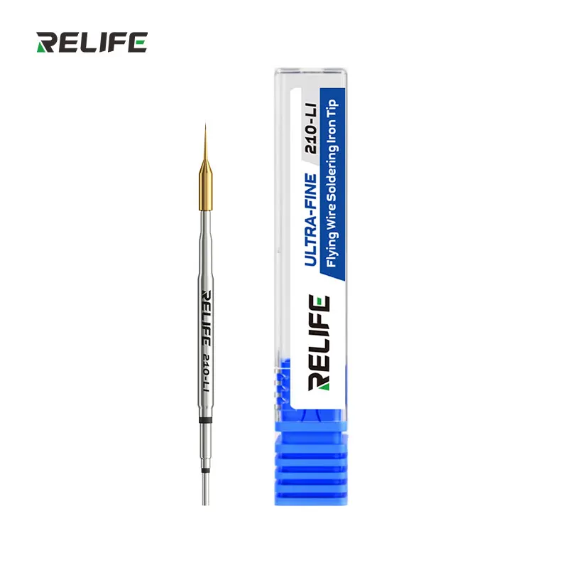 RELIFE 210-LI Ultra Sharp Pure Copper Soldering Iron Tip for Mobile Phone Screen Jumper Wire Phone Pad Repair Fast Heating view 6