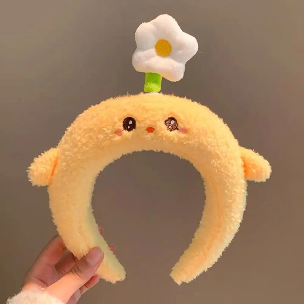 Kawaii Cat Plush Animal Hairband Chicken Rabbit Cartoon Headband Pig Rotating Funny Hair Hoop Photograph