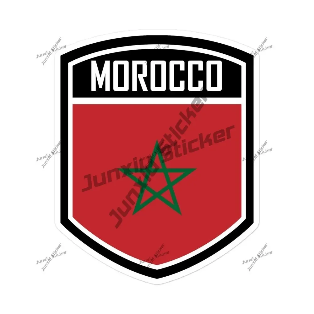 

Morocco Flag Emblem Stickers Add A Touch Of Morocco To Your Belongings Decoration For Bumper Bodywork Car Laptop Book Fridge Suv