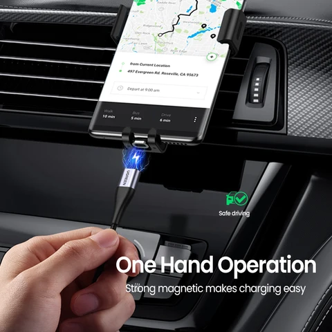 Магнитный кабель Ugreen USB-C и Micro USB для быстрой зарядки 3А — фото модели