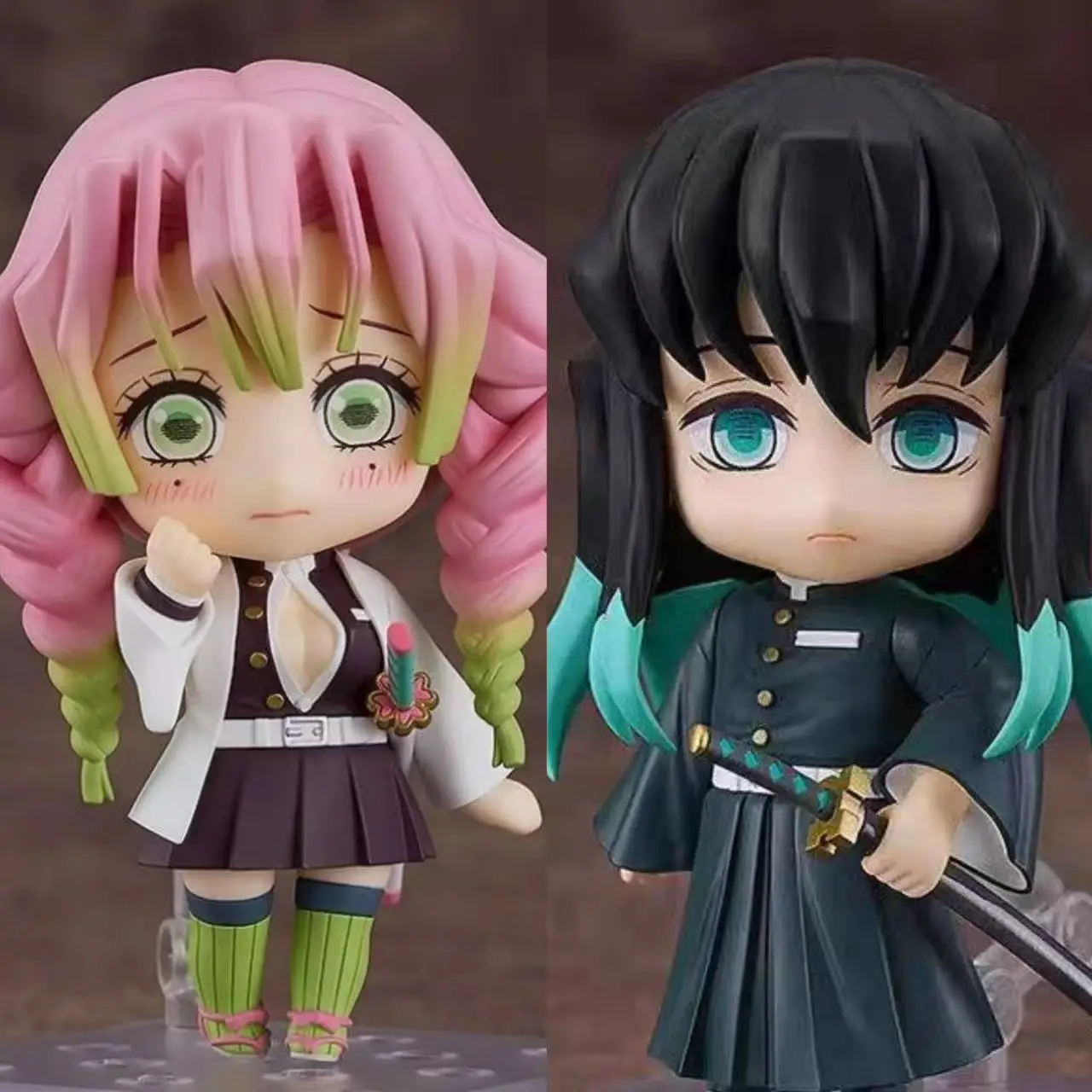 

Demon Slayer Q версия фигурка Mitsuri Kanroji Muichiro Tokito ПВХ модель куклы в штучной упаковке аниме Коллекционная фигурка игрушка