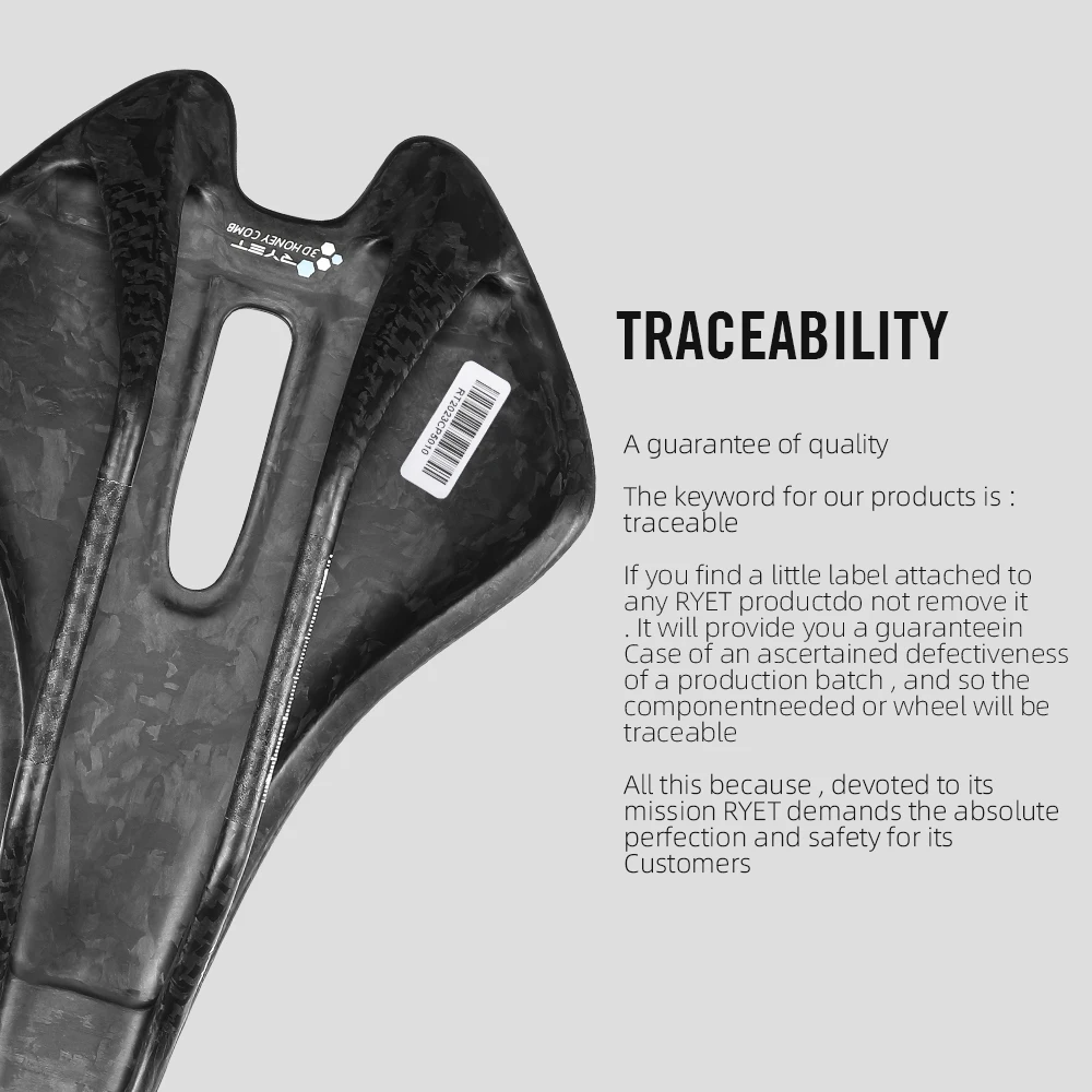 RYET كامل الكربون T1000 ثلاثية الأبعاد مطبوعة السرج وسادة دراجة اكسسوارات 250*150 مللي متر دراجة السرج ل الطريق الجبلية الحصى مقعد الدراجة