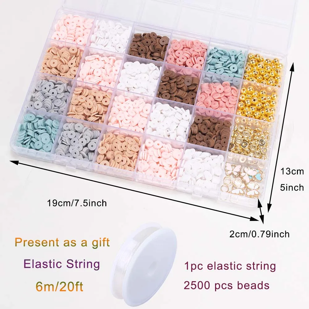 1 Box Clay Beads for Jewelry Making, Taylor Friendship Bracelet Beads with Letter Beads Gift for Adults Girls Kids