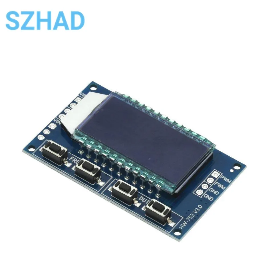 1Hz-150KHz Signal Generator Module Adjustable PWM Pulse Frequency Function Generator Duty Cycle TTL LCD Display 5V XY-LPWM