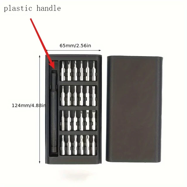 25 in 1 mini screwdriver set,flat head and cross shaped small screwdrivers, suitable for electronic products,Halloween,Christmas 3