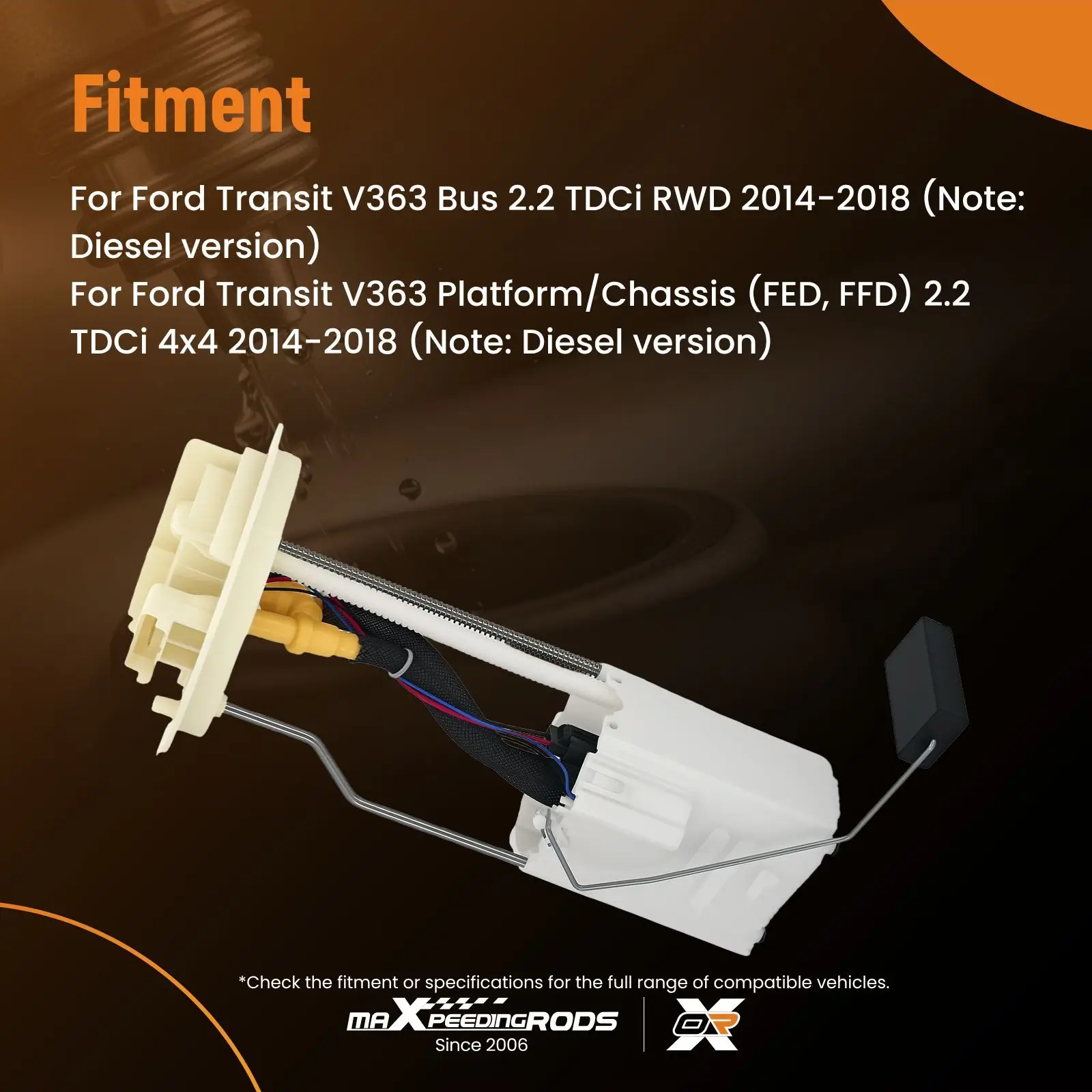 

Fuel Pump Module for Ford Transit V363 2.2 TDCi RWD 4x4 2013-2018 BK319H307BC