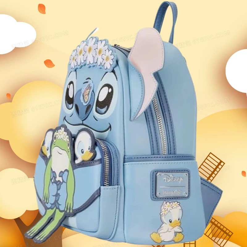 

Мини-рюкзак Lilo & Stitch Springtime Daisy Scrump с цветочным принтом, складной кошелек