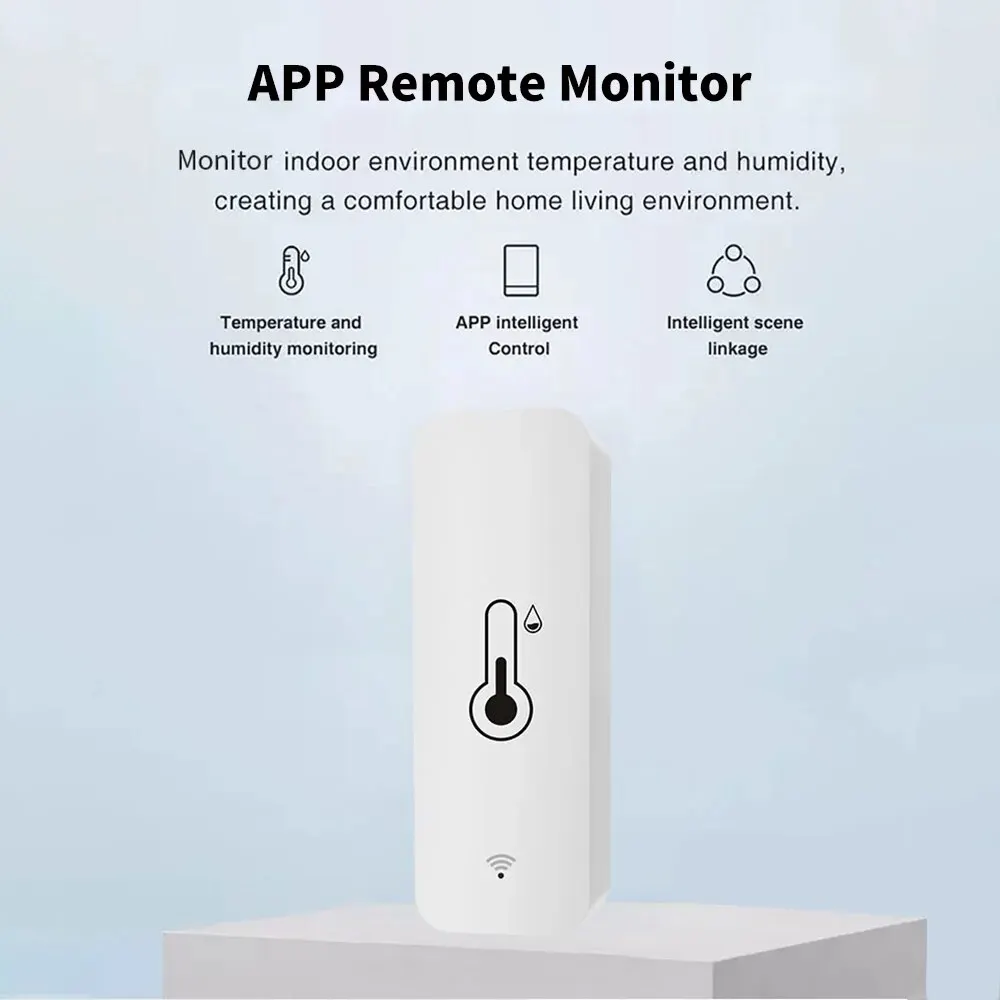 Tuya WiFi Temperature Humidity Sensor SmartLife Remote Monitor For Smart Home Workwith Alexa Google Assistant