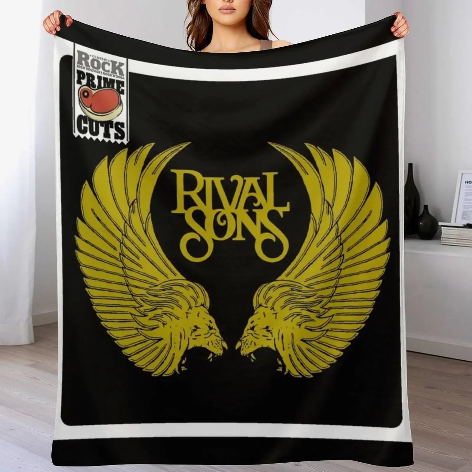 Prime cuts Throw Blanket Stylish Warm Blanket for Living Room Bedroom