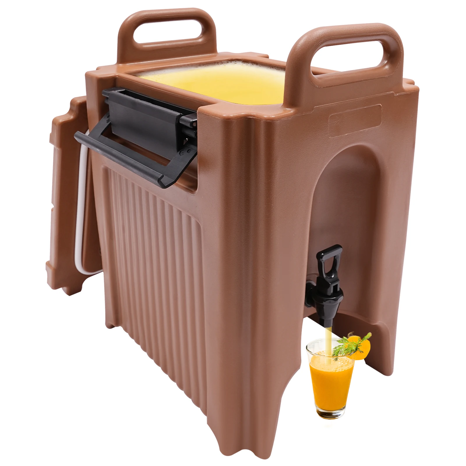 

5.28 Gallon Insulated Beverage Dispenser Ice and Hot Drink Server with Handles for Catering, Food-Grade Ldpe Material