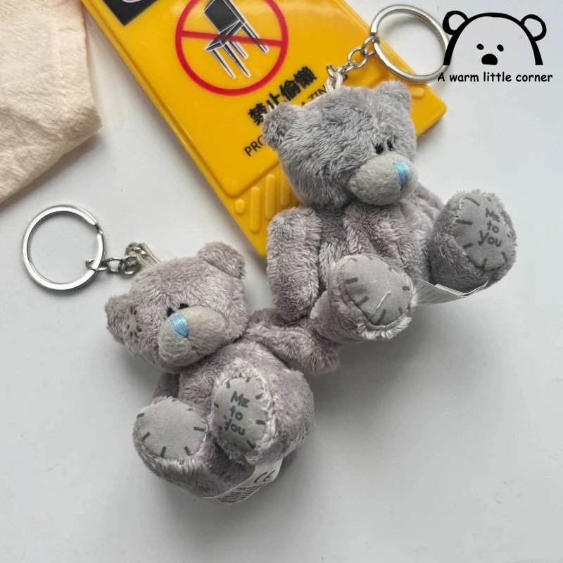 

Cute Patch Bear Plush Toy Doll Mini Beggar Bear Keychain Pendant Stuffed Animal Soft Plush Teddy Bear Doll Festival Gift