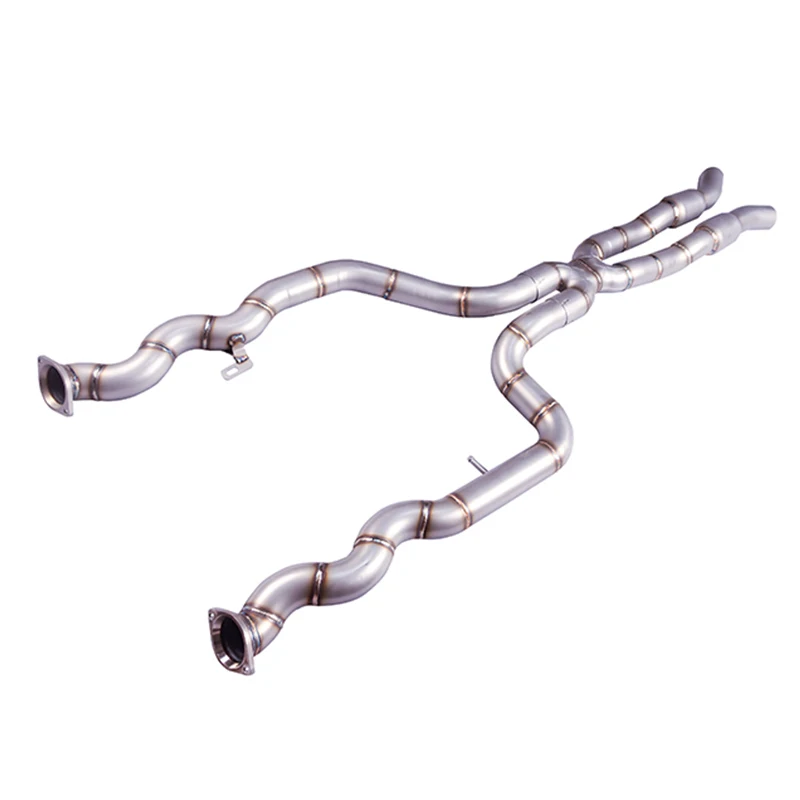 Applicable to 22-24 BMW M2 G80 G82 G87 stainless steel exhaust front pipe, amplifying valve exhaust pipe sound waves