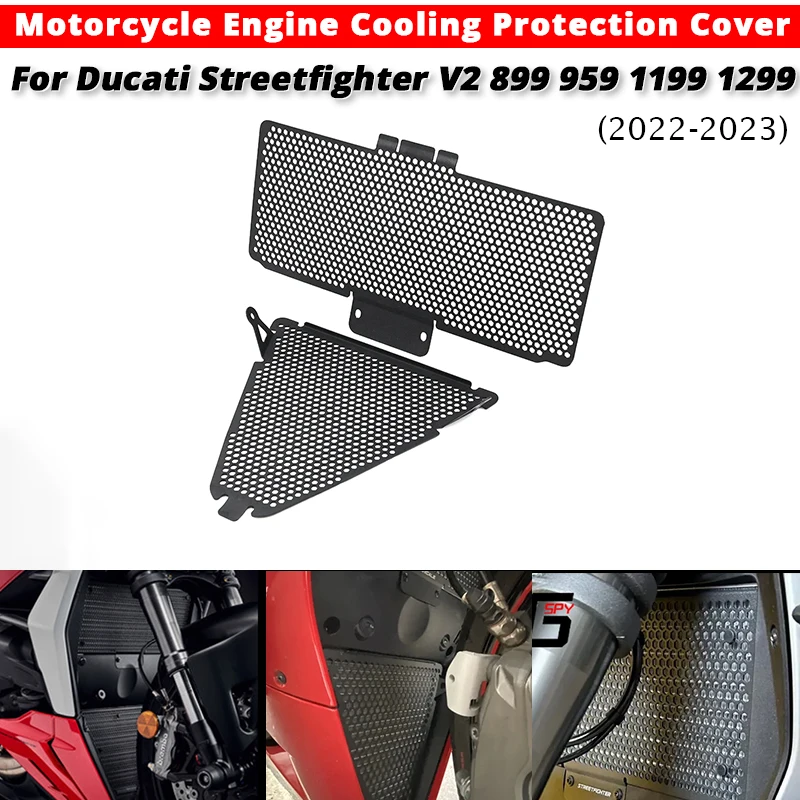 

For DUCATI Panigale V2 899 959 1199 1299 2022-2023 Motorcycle Engine Cooling Protection Cover Slip on DUCATI Panigale-V2