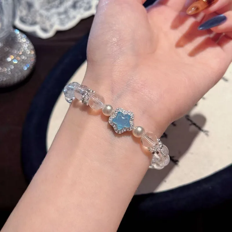 

Blue Star Bracelet Light Luxury High Sense Cold Sense Versatile Commuter Jewelry Exquisite Temperament Sweet Cute Bracelet