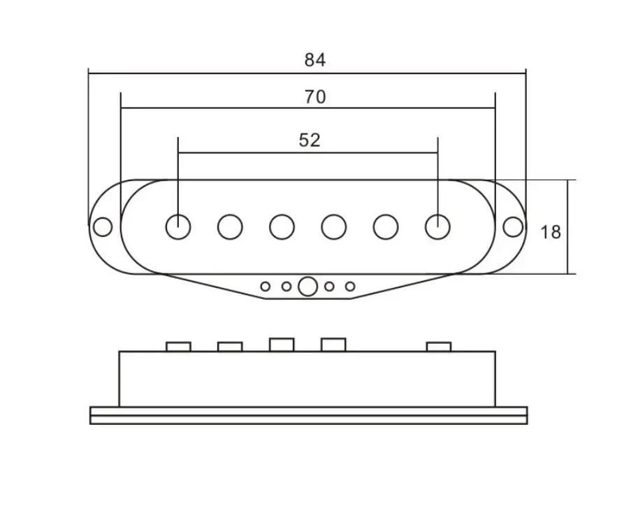 

ST Single Coil Double-layer Pickup Noise Reduction Aluminum-nickel-cobalt, Four-core Wire Can Be Cut Independently