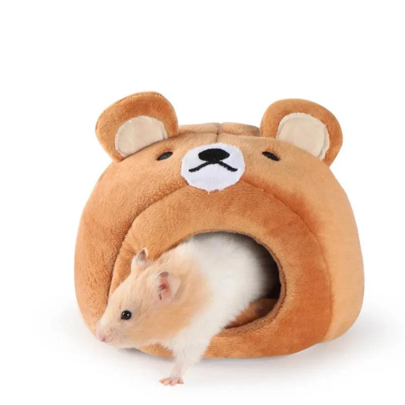 

Soft Plush Winter Warm Cute Hamster Cotton House Small Animal Nest Guinea Pig Squirrel Mice Rat Sleepping Bed Keep Warm Nest