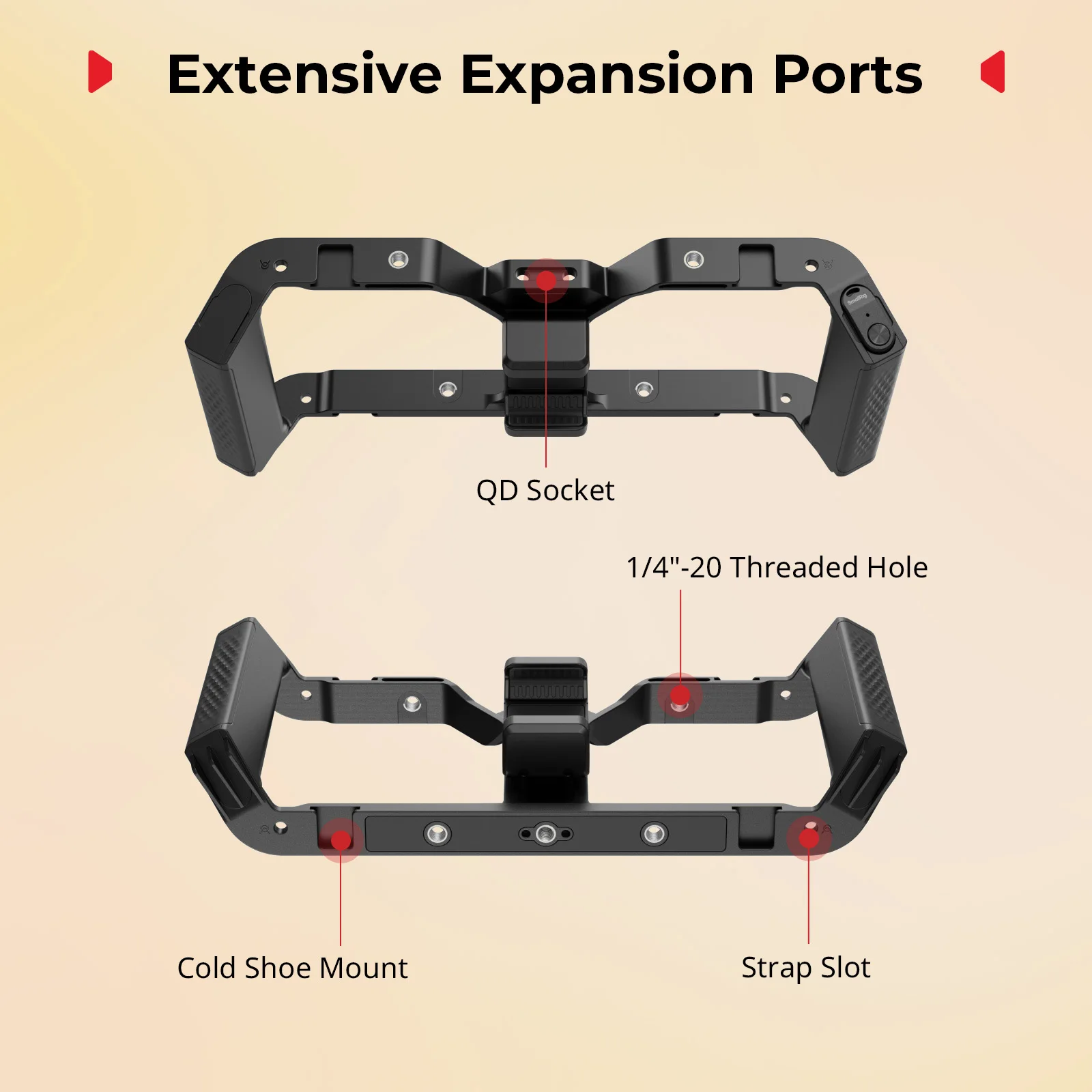 SmallRig IG-02 IntegraGrip Cage، مع WR-06 تحكم لاسلكي للهواتف الذكية لهواتف iPhone وAndroid 5.0+ (API 21+) / iOS 11.0+ 5356