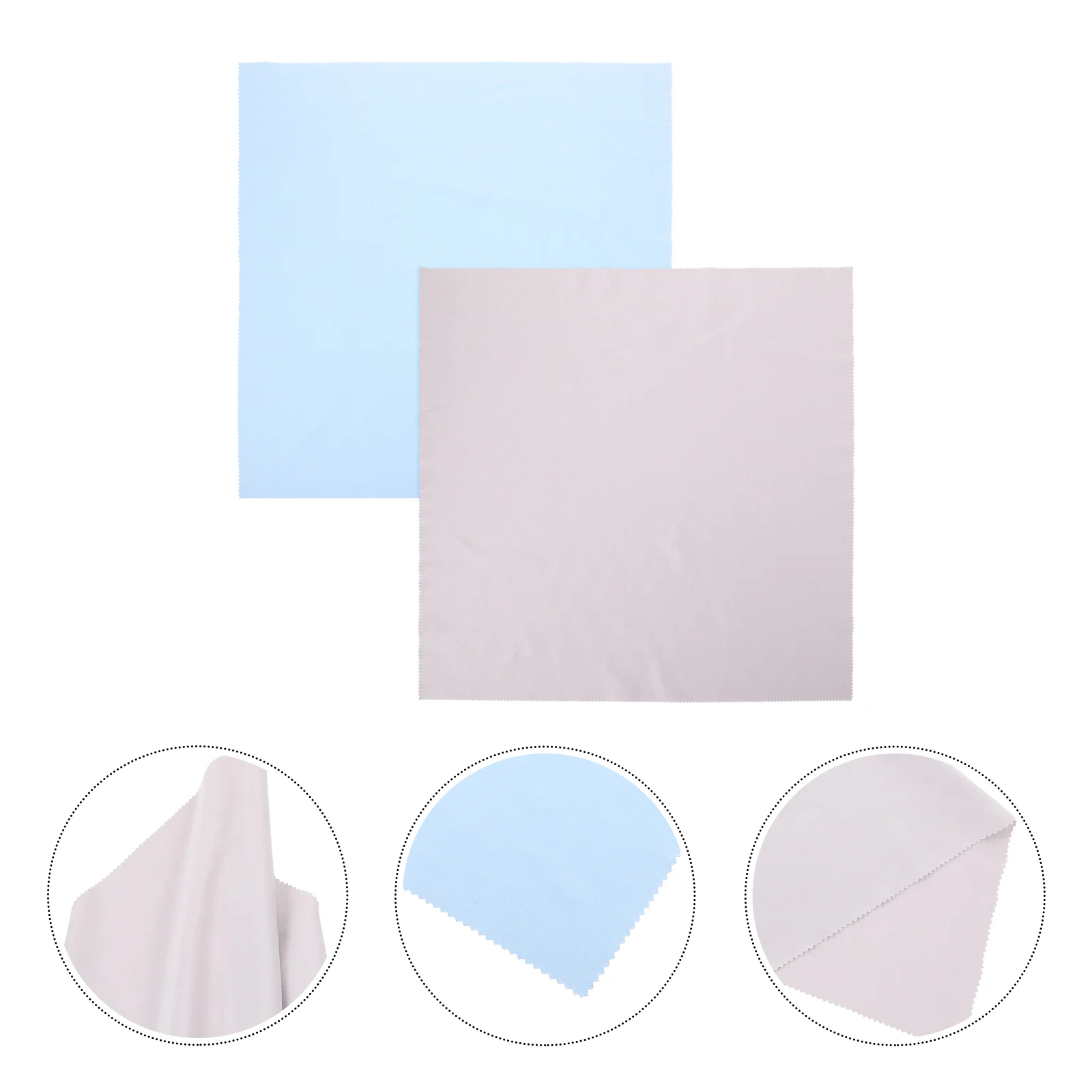 2 Pcs Eyeglass Cleaning Wipes Glasses Cloth Electronic Screen Cloths Lens Wiping Oversized 4000X4000X010CM for Eyeglasses