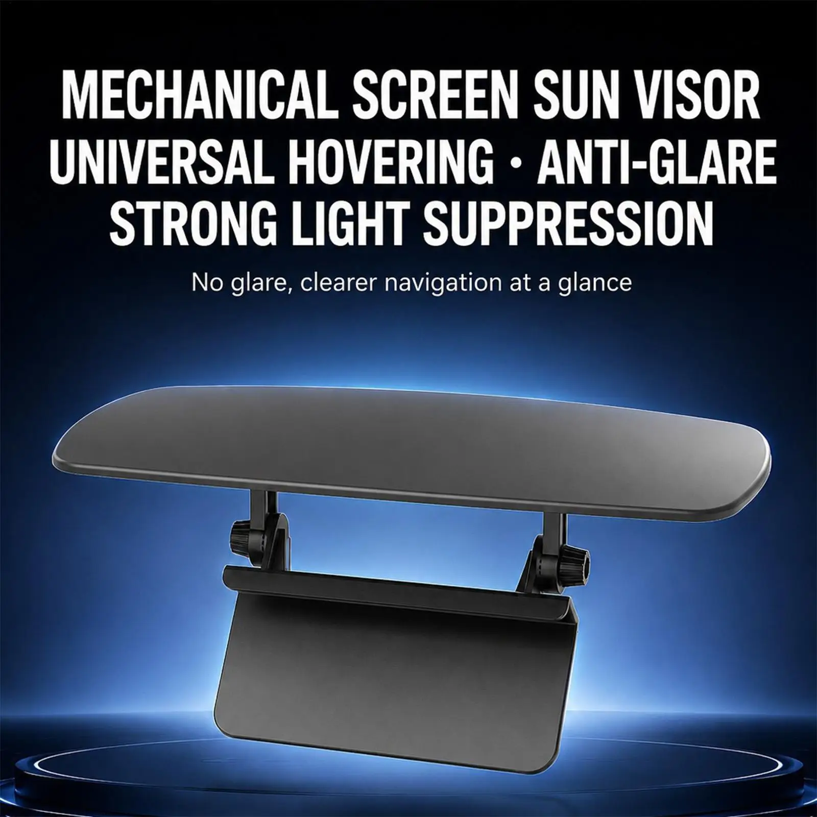 GPS Sun Shade For Car Center Console Anti-Glare Cover Dashboard Anti-Glare Cover For Travelers Drivers Fleet Managers Sedans