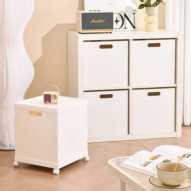 Modern Household multi-functional removable storage box with lid, book finishing storage box, thickened large-capacity storage