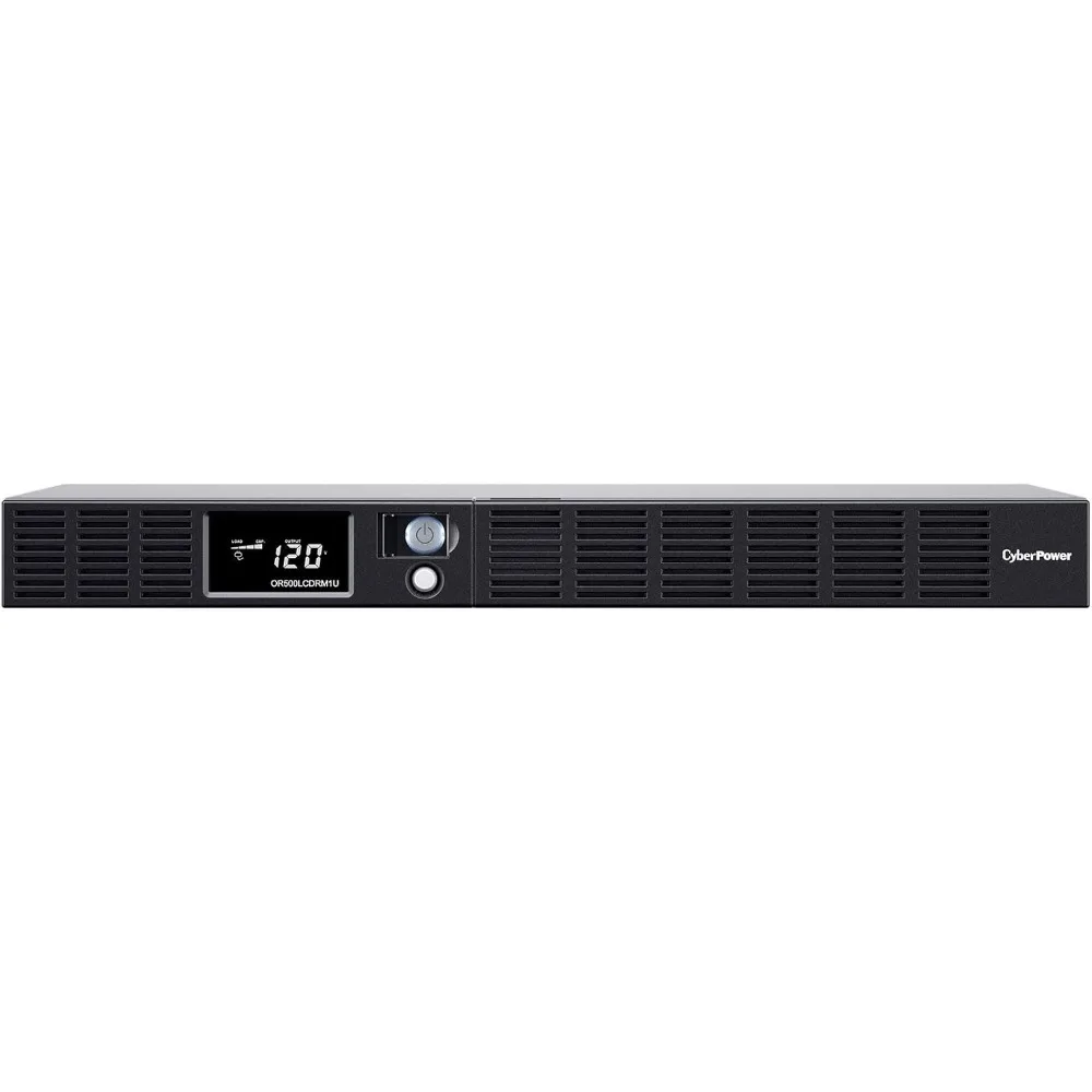 OR500LCDRM1U Smart App LCD UPS, 500VA/300W, 6 Outlets, AVR, 1U Rackmount