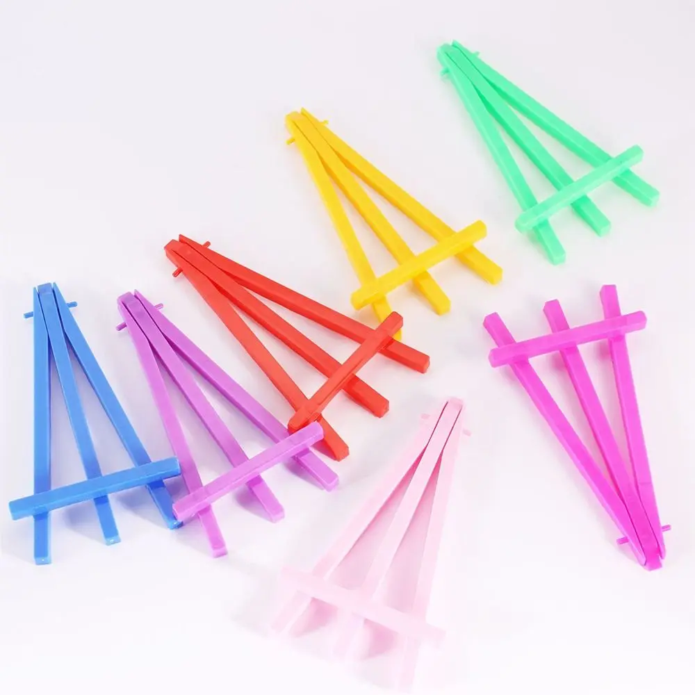 Portable Plastic Triangle Easel Mini Adjustable Painting Display Stand Painting Holder Children Painting