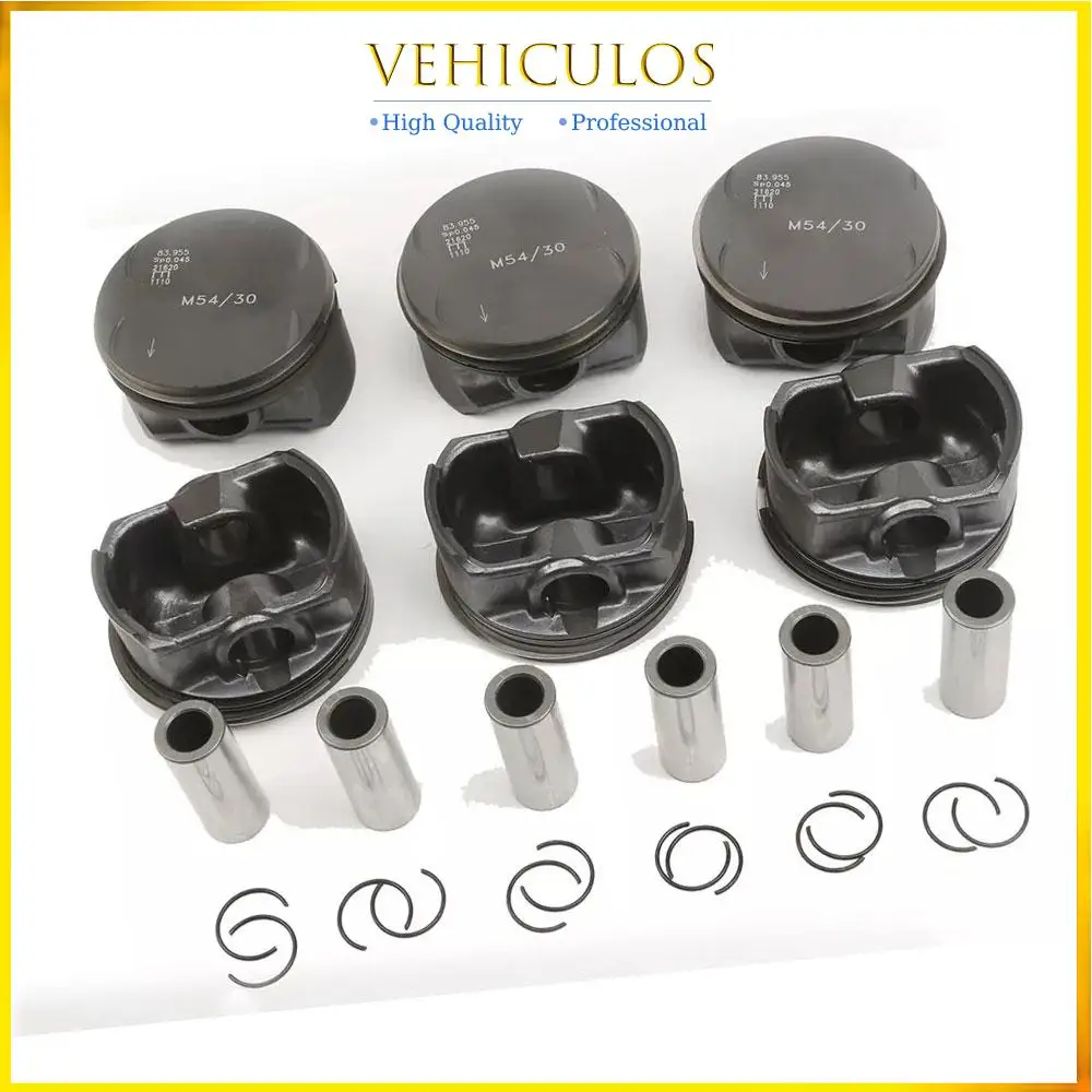 1Set +0.5 Auto Engine Pistons Rings Set M54 3.0 For BMW 330i 530i X3 X5 E46 E36 E39 Car Parts 11257506222 11257506252