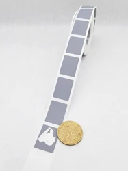 500pcs/roll 15x20mm  grey scratch off sticker for Winning card, scratch card game recharge card production