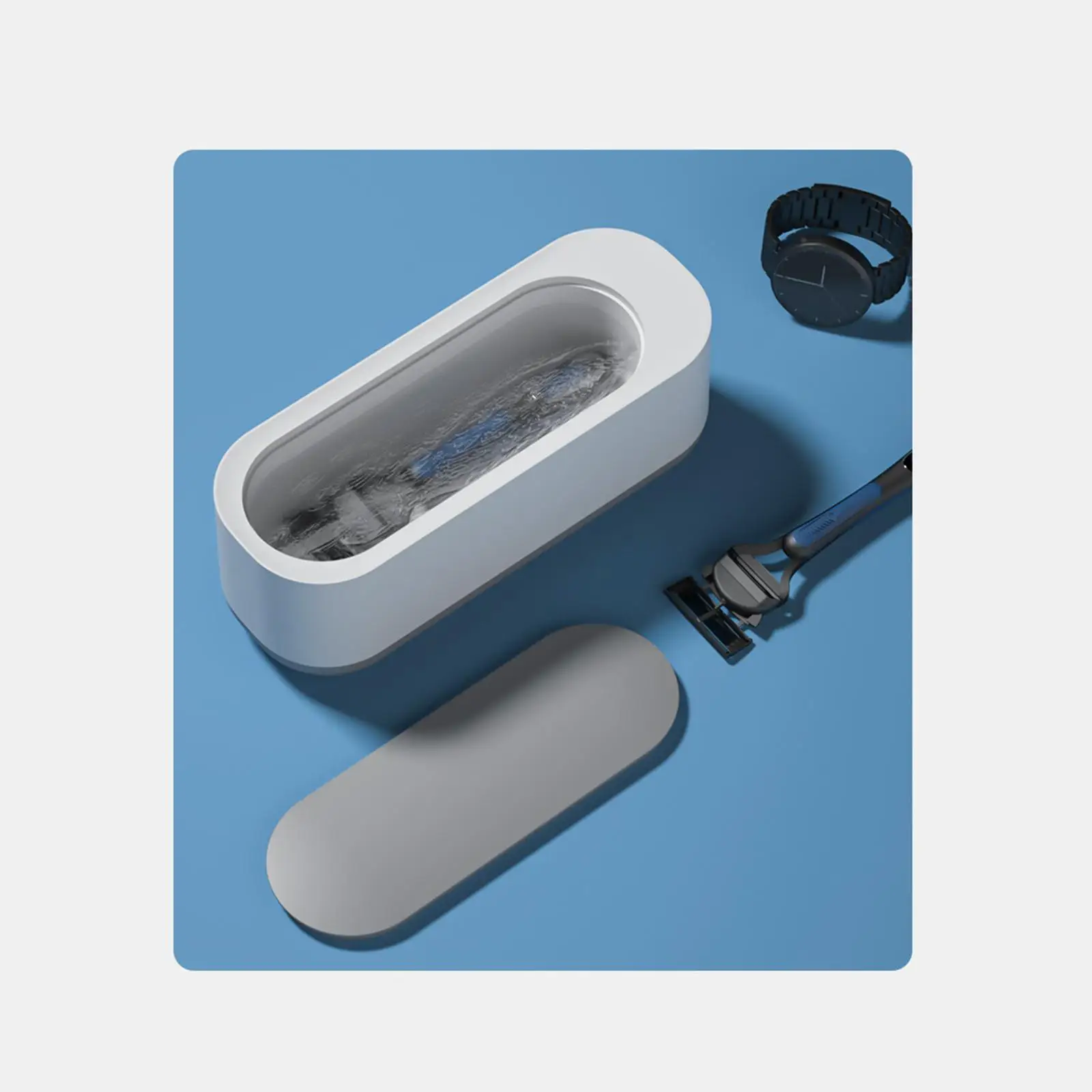 Contact Lens Washer Ultrasonic Mini Wireless Operation 4500Hz Daily Care for Shaver