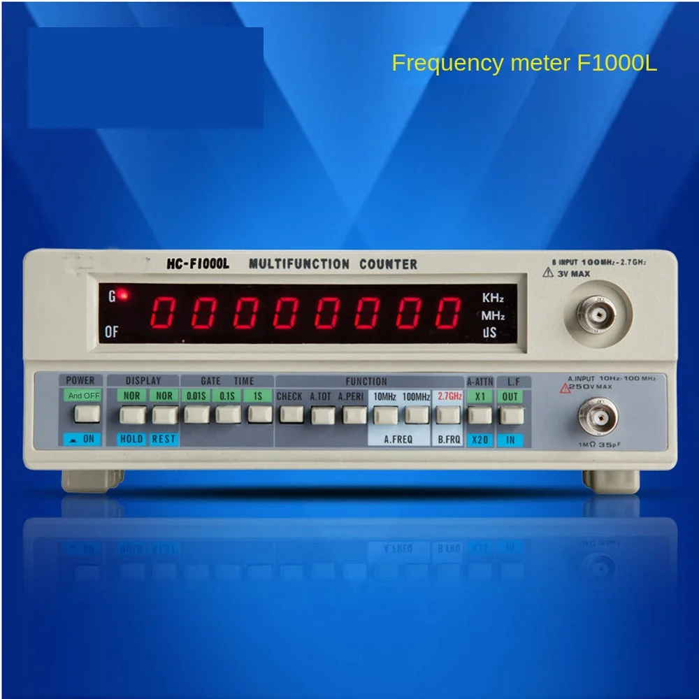 HC-F1000L Frequency Meter 1G Frequency Crystal Oscillator Signal Counter Test 8-bit LED Display