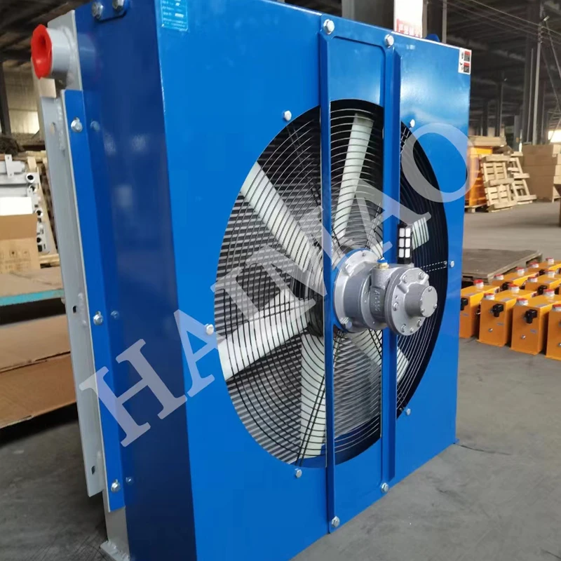

Factory Price 400CFM 800CFM Aluminum Radiator Big Flow After Cooler with Gas-driven Fan