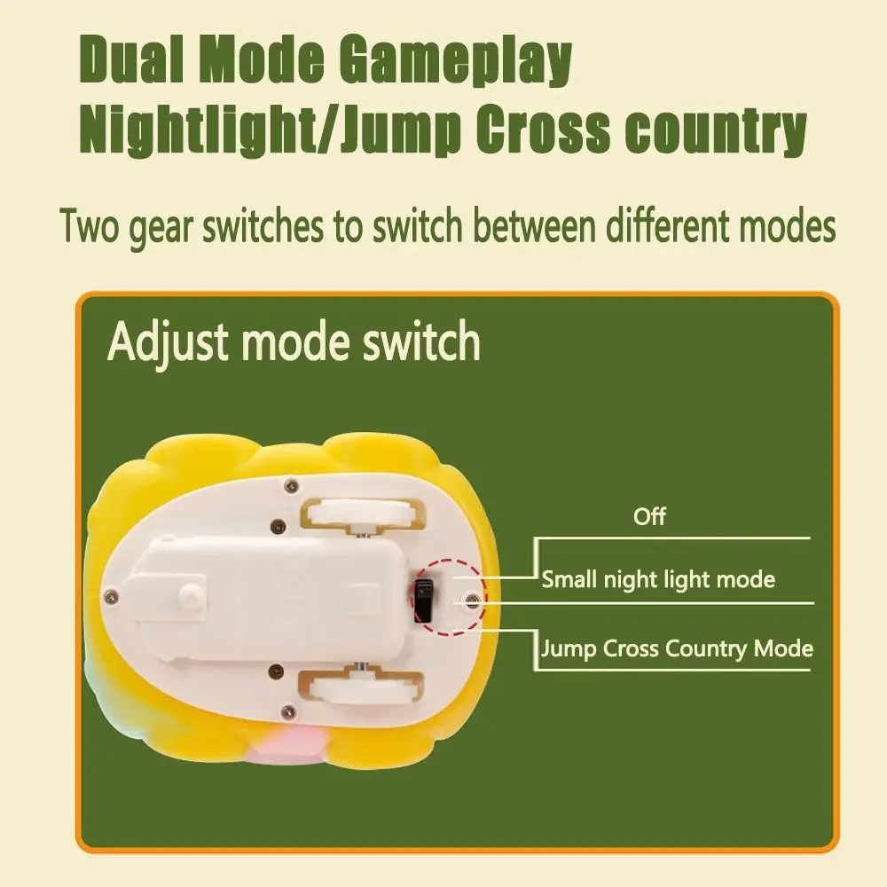 Boule à bulles d'éclairage de dessin animé, boule de saut lumineuse Montessori en forme d'animal mignon, capteur tactile, veilleuse pour tout-petits