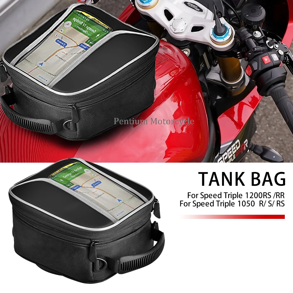 For Trident 660 Speed Triple 1050 R/S/RS 1200RS 1200RR Fuel Tank Bag Luggage Storage Bags Navigation Bag ﻿ ﻿