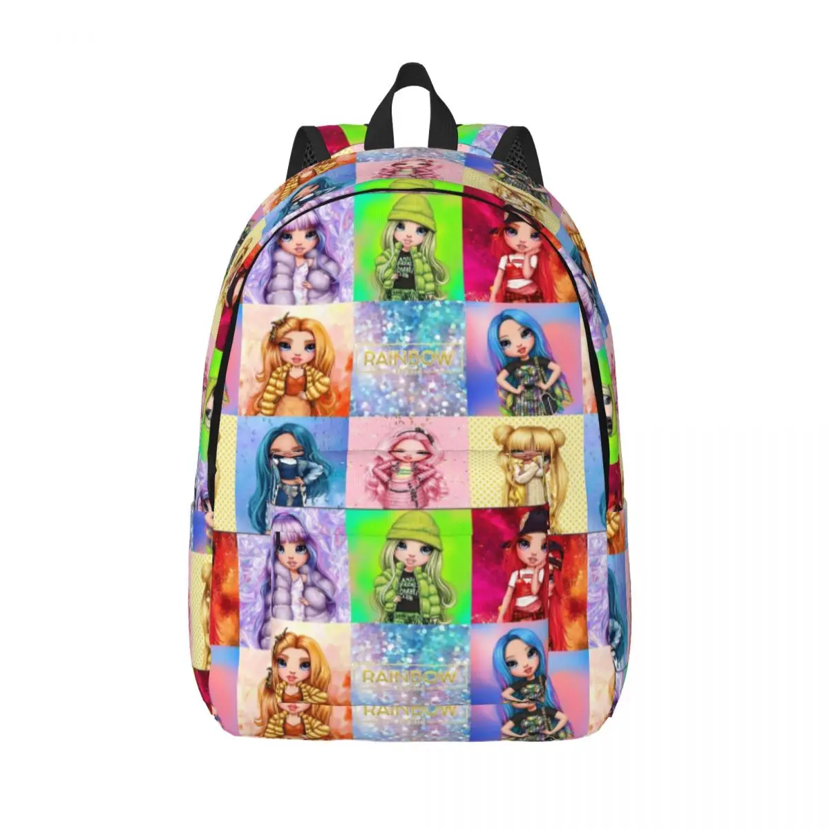 Mochila alta arco-íris para meninas pré-escolares, escola jardim de infância estudante Bookbag, menino, menina, mochila infantil, presente