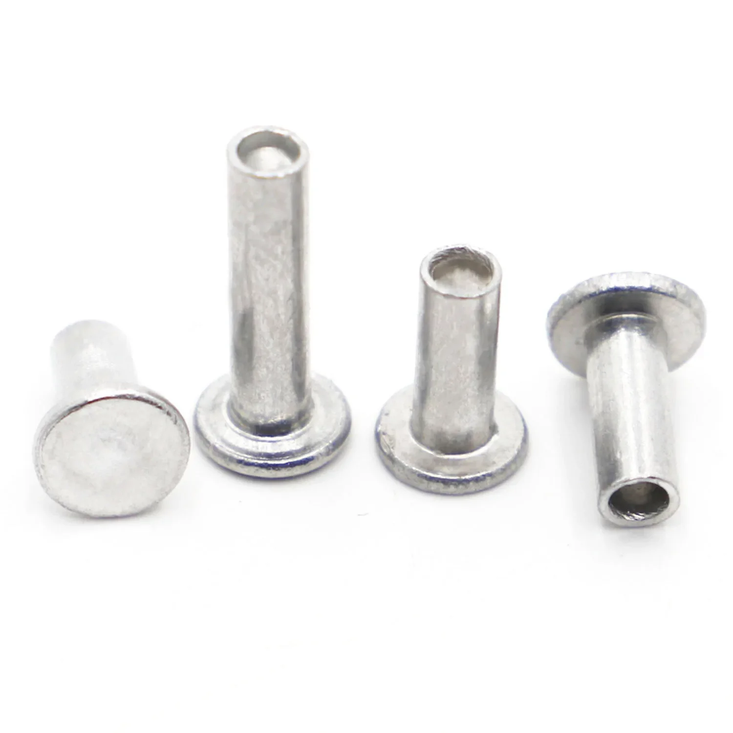 10-50ppcs GB875 M2 M2.5 M3 M4 M5 M6 Aluminium Flat Truss Head Semi-Tubular Hollow Shank Rivets