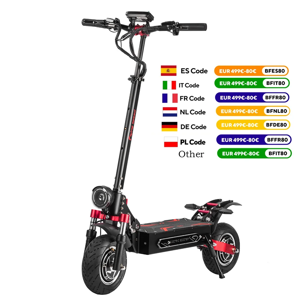 BOYUEDA Q7Pro Max E-Scooter 3200W Dual Motor 52V28AH Battery NFC Activated App Control Escooter Silent Tires Electric Scooter