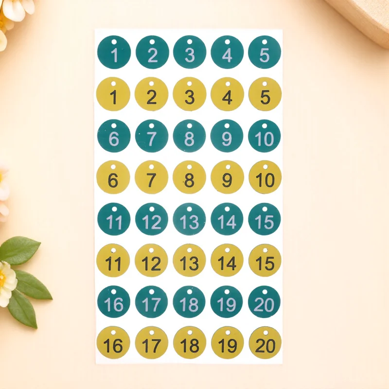 

20pcs Digital Number Tags For Beehive Plastic Beekeeping Signs Classification Markers Hanging Labels Apiculture Tool